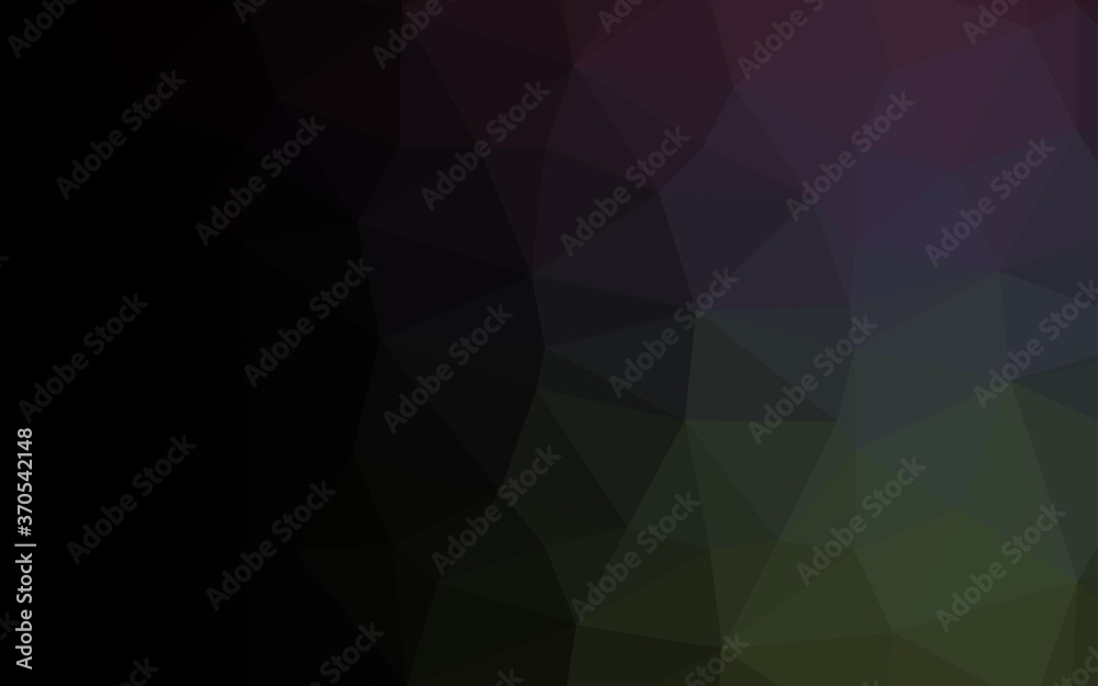 Dark Green vector abstract polygonal texture. Dark Green vector abstract polygonal texture.
