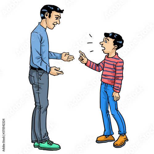 Dan and his son's argument.