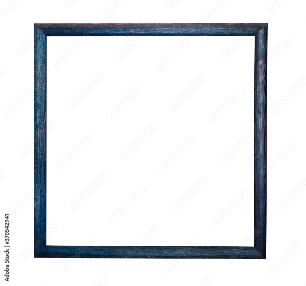 Narrow dark blue square frame for text, picture, photo, image, text, isolated on a white background Narrow dark blue square frame for text, picture, photo, image, text, isolated on a white background