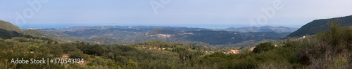 View of the Corfu coastline  Greece