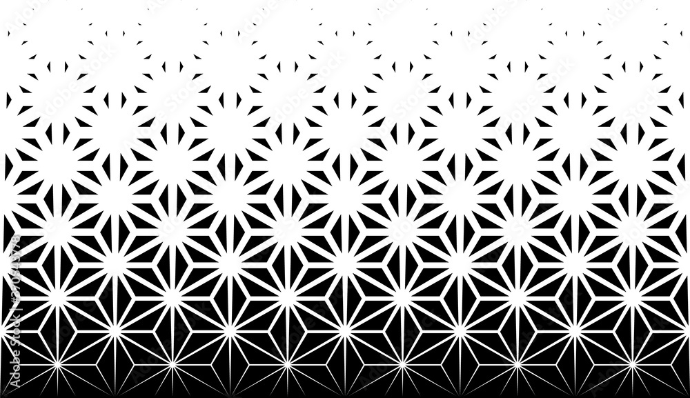 Geometric pattern of black figures on a white background.