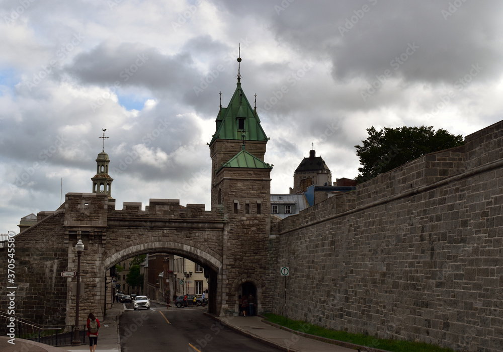 Picture of the Citadel and walls, built to protect Quebec, are the largest standing fortifications in North America, earning Quebec a place on UNESCO’s World Heritage List.
