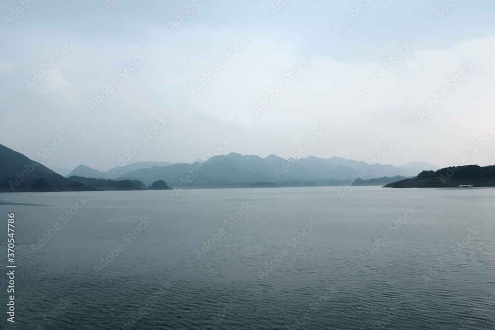 Cliffs at Chungjuho Lake in Danyang county, Korea Cliffs at Chungjuho Lake in Danyang county, Korea