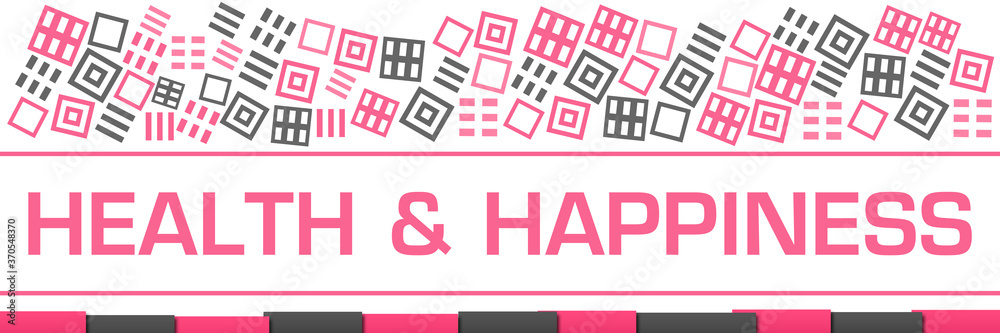Health And Happiness Pink Grey Texture Blocks Bottom Health And Happiness Pink Grey Texture Blocks Bottom
