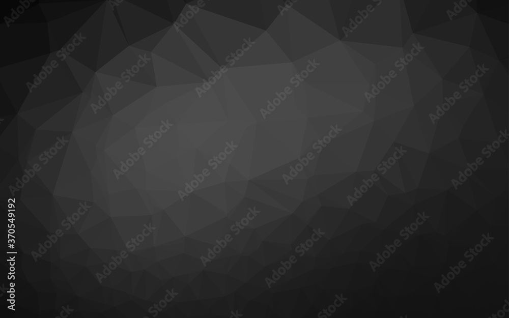 Dark Silver, Gray vector shining triangular pattern.