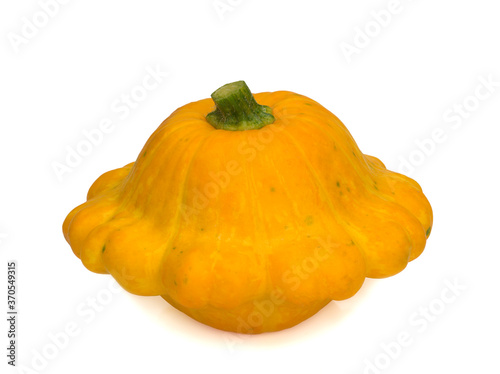 patisson squash closeup isolated on a white background