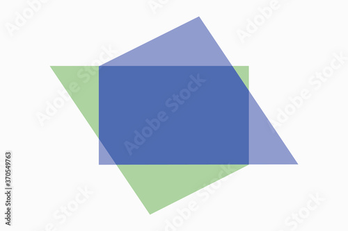 Mauve and green overlapping polygon design pattern vector