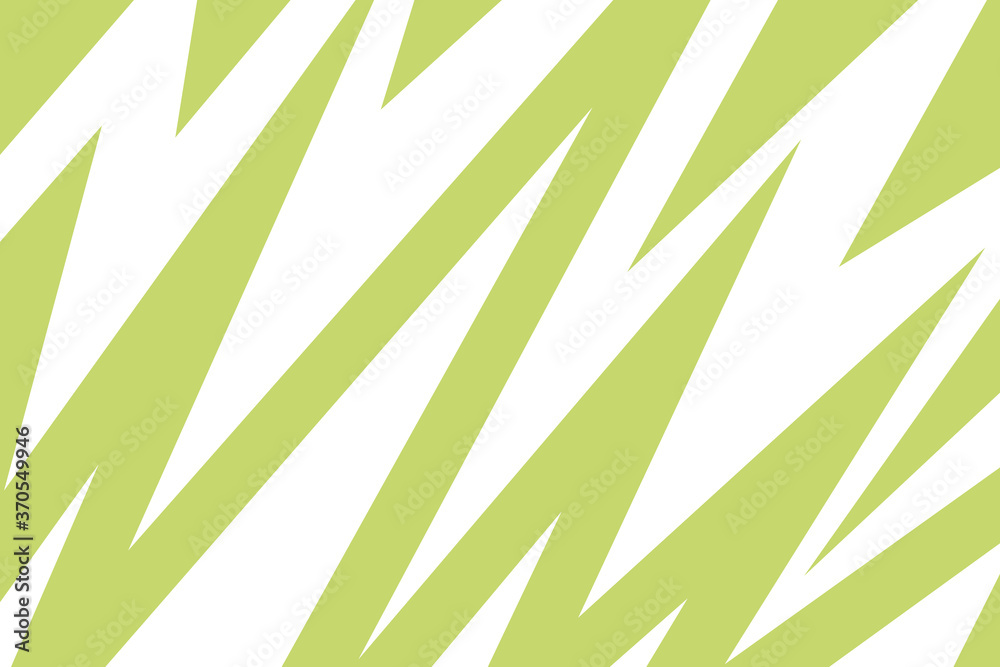 Lime green and white zig zag wavy lightning pattern	