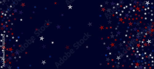 National American Stars Vector Background. USA President's Independence 11th of November Memorial 4th of July Veteran's Labor Day 