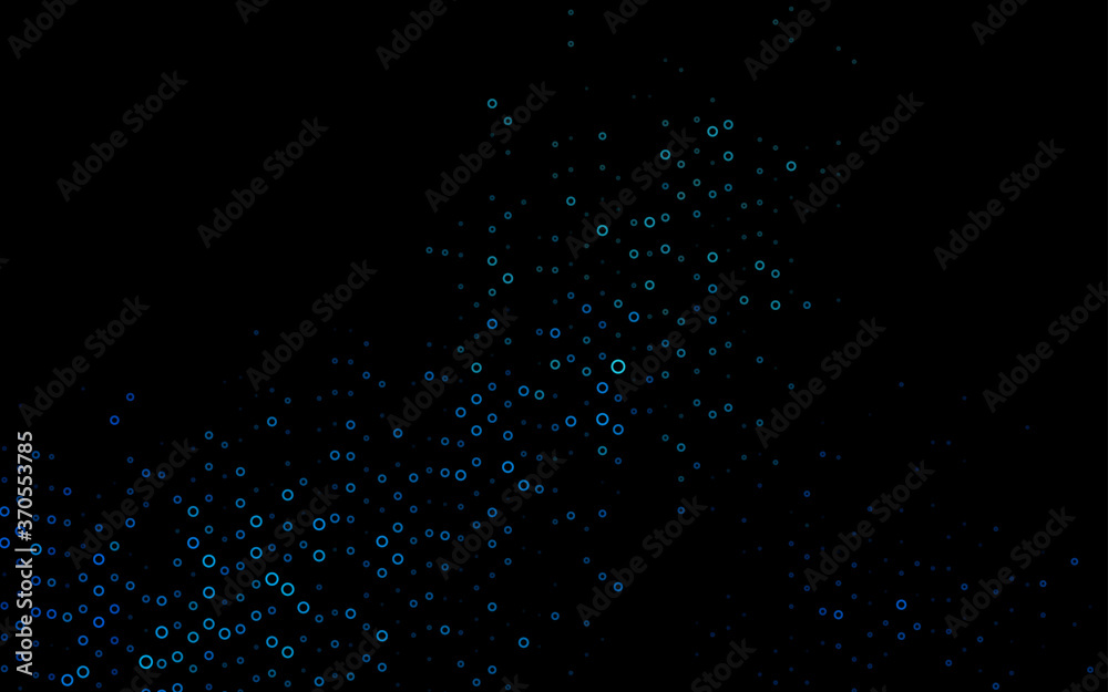 Dark BLUE vector texture with disks. Dark BLUE vector texture with disks.