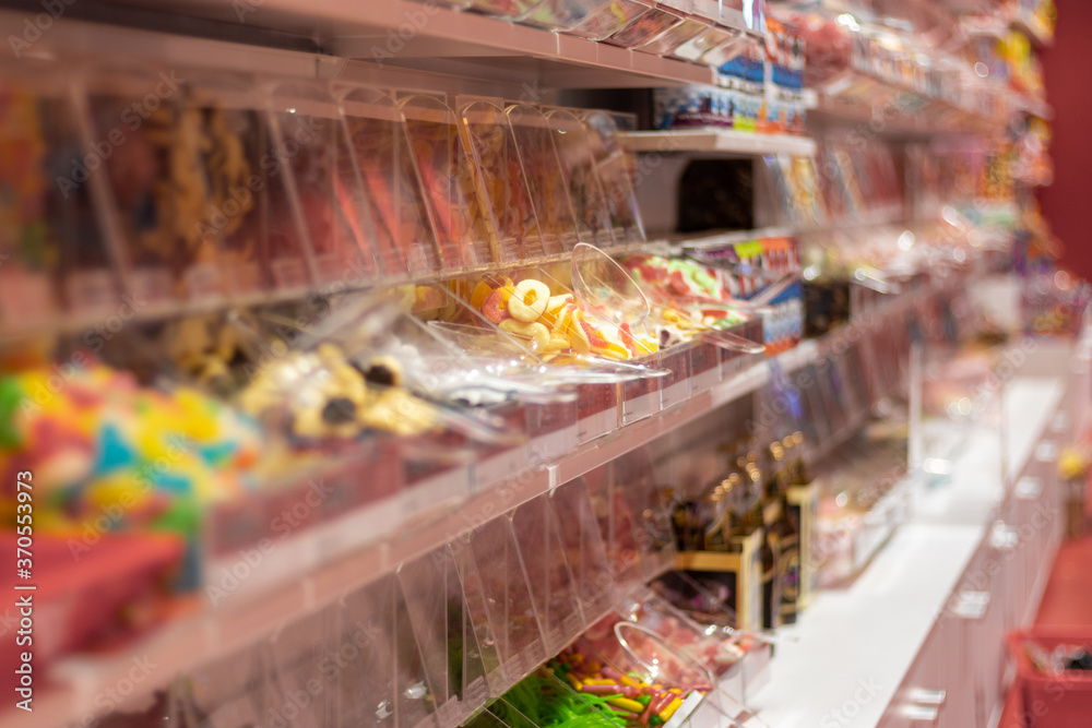 Bonbons en vrac dans un magasin