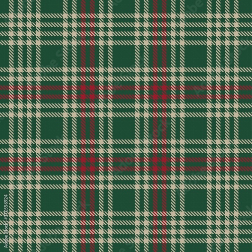 Christmas Plaid Tartan Checkered Seamless Pattern