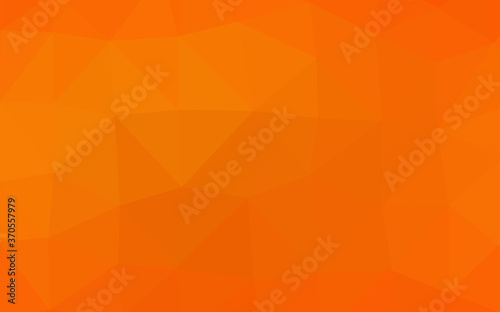 Light Orange vector blurry triangle pattern.