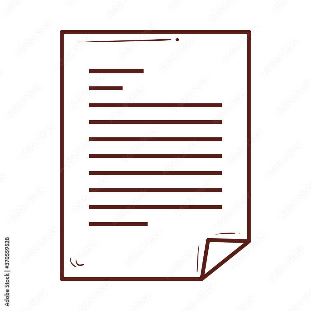 paper document icon on white background vector illustration design paper document icon on white background vector illustration design