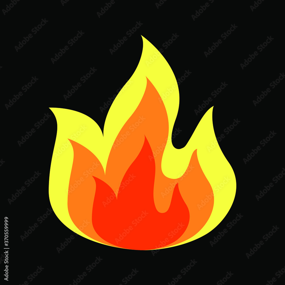 Fire flame Logo icon vector illustration Fire flame Logo icon vector illustration