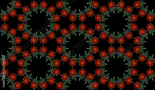 Seamless pattern with brown...