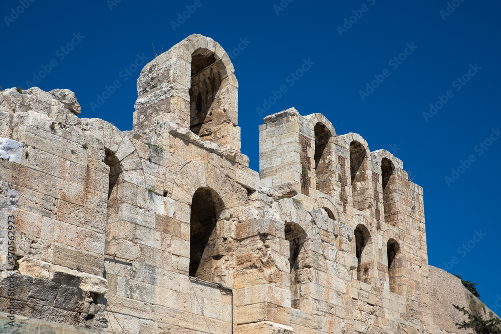 Odeon of Herodes Atticus on the west slopes of the Acropolis, Athens, Greece