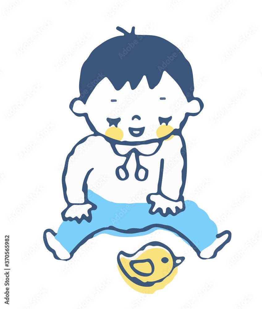 おもちゃで遊ぶ赤ちゃん おもちゃで遊ぶ赤ちゃん