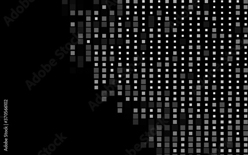 Dark Silver, Gray vector backdrop with rectangles, squares.