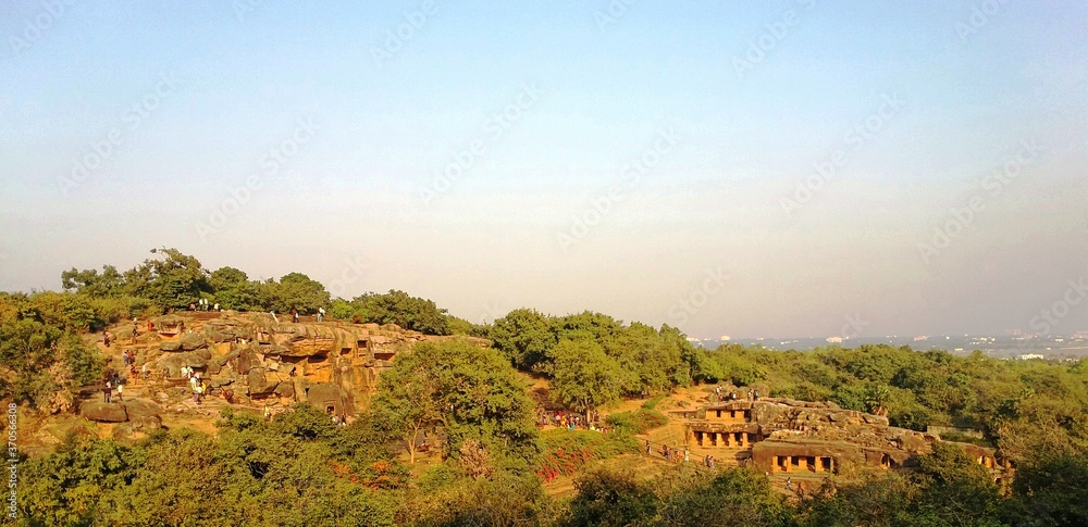 Fototapeta premium View of Udaygiri from Khandagiri