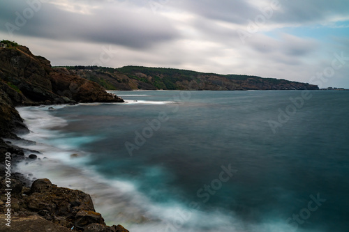 Istanbul, black sea coast long exposure.