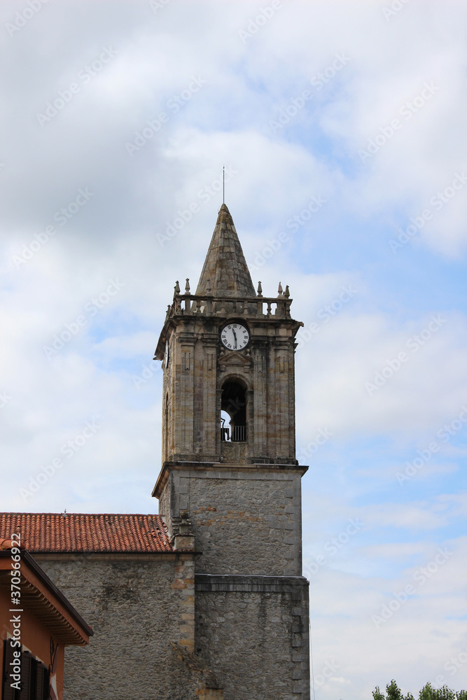 Tower of Church of Noja (Cantabria, Spain)