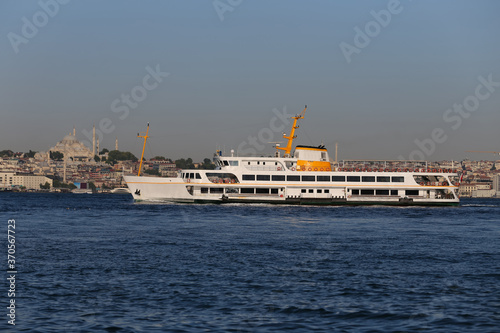 Ferry in Bosphorus Strait, Istanbul, Turkey © EvrenKalinbacak