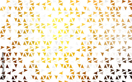 Light Yellow, Orange vector pattern in polygonal style.