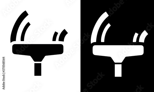  Cleaning Icon vector design black and white 