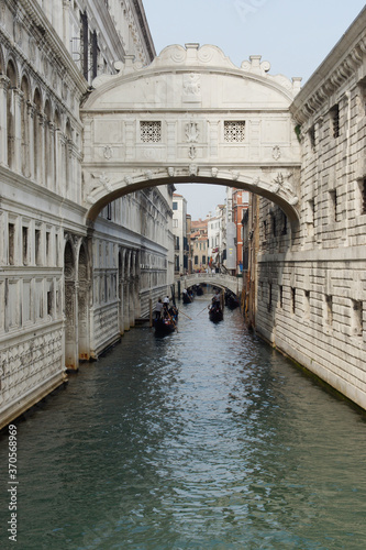 Venice (Italy). Bridge of Sighs in the city of Venice