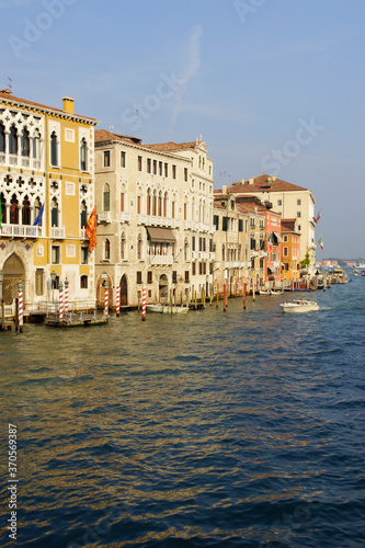 Venice (Italy). Houses and palaces on the Grand Canal in the city of Venice.