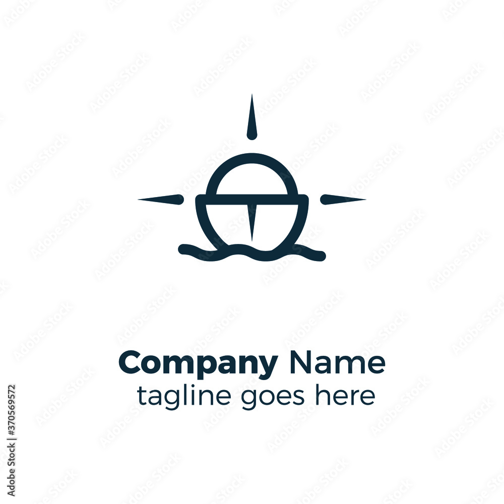 3 arrows sun beach boat logo design icon vector illustration simple line 3 arrows sun beach boat logo design icon vector illustration simple line