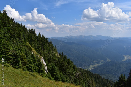 mountain landscape with clouds