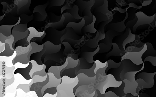 Light Silver, Gray vector template with lava shapes.