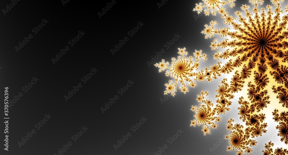 Abstract lighting background with flowers full