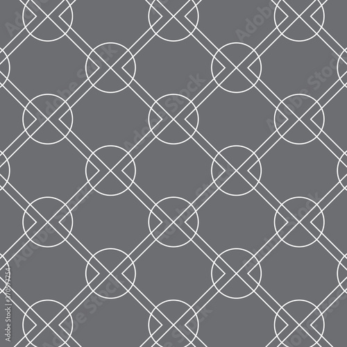 linear rounded diamond shape and circle, vector pattern.Pattern is clean for fabric, wallpaper, printing. Pattern is on swatches pattern.