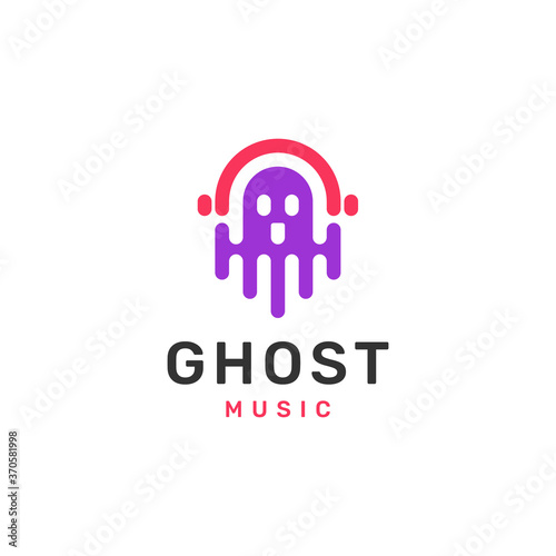 Ghost Music modern logo