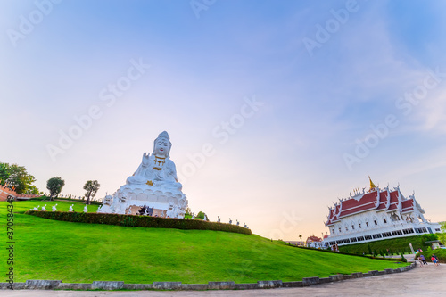 Huay Pla Kang temple the pagoda in Chinese style   Chiangrai  Thailand 