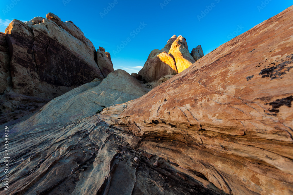 Rock formations in the Valley of Fire State Park in the Nevada desert, USA Rock formations in the Valley of Fire State Park in the Nevada desert, USA