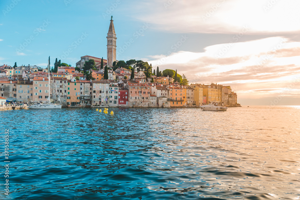 Rovinj city in Croatia at day light