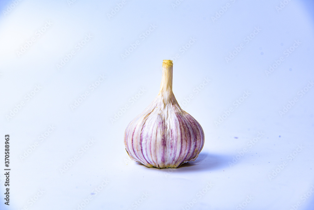 Fototapeta premium garlic on a white background