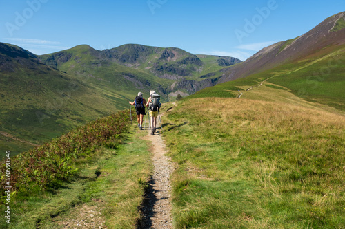Couple hiking in the Mountains © stu collier