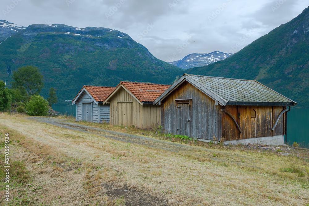 Summer landscape in Stryn Norway