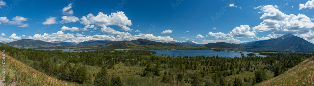 Colorado mountain lake in the summer