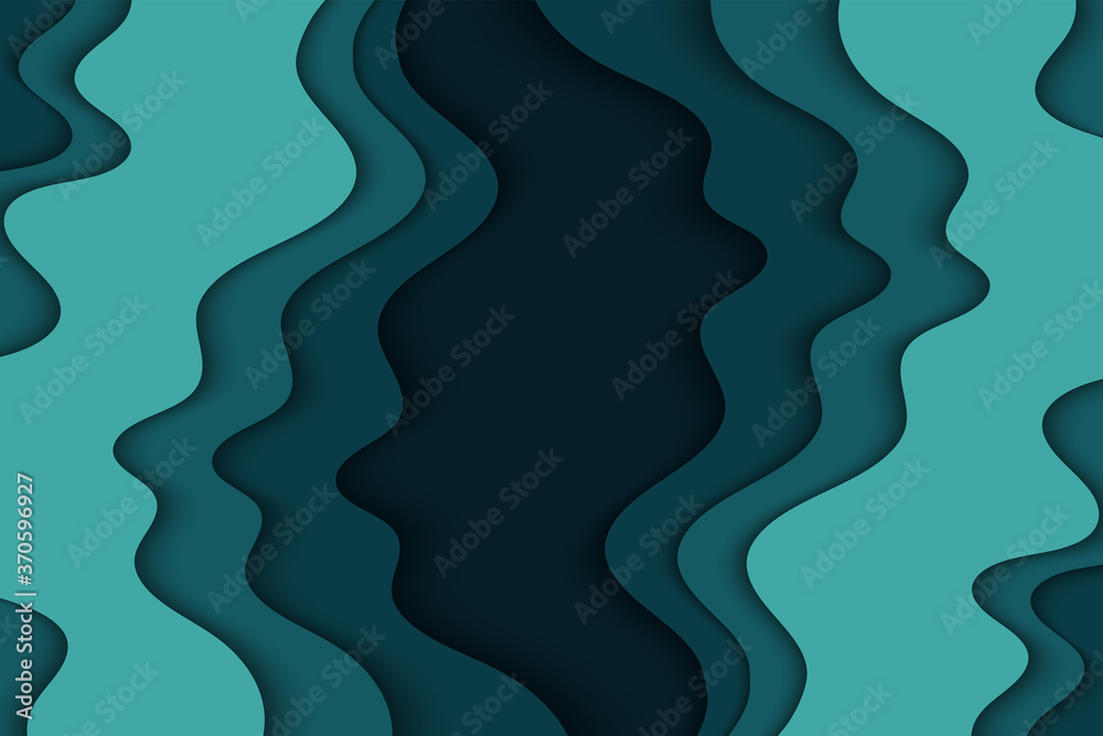 Abstract curved wave template for your design. Illustration with curves lines. Wavy paper cut background. Abstract curved wave template for your design. Illustration with curves lines. Wavy paper cut background.