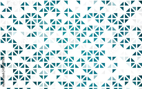 Light BLUE vector seamless layout with lines  triangles.