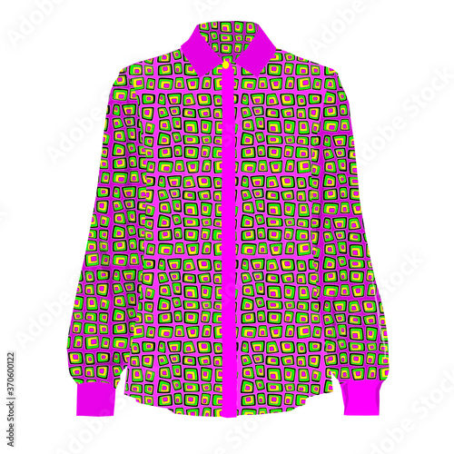 camicia con colori fluo