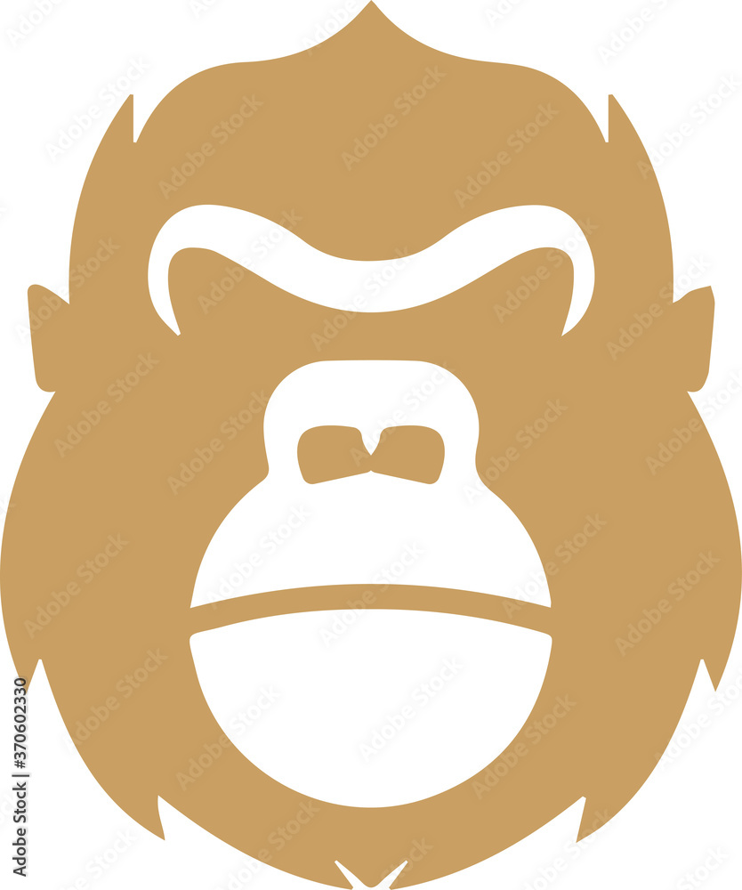 ゴリラアイコンイラスト Stock Vector Adobe Stock