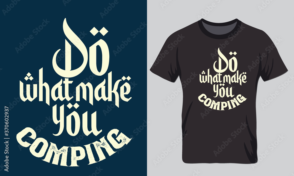 castom typography hunting t shirt design 