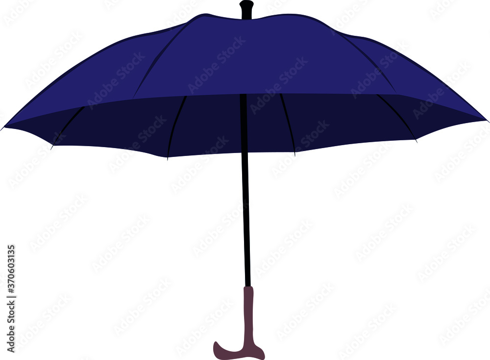 purple umbrella on white background